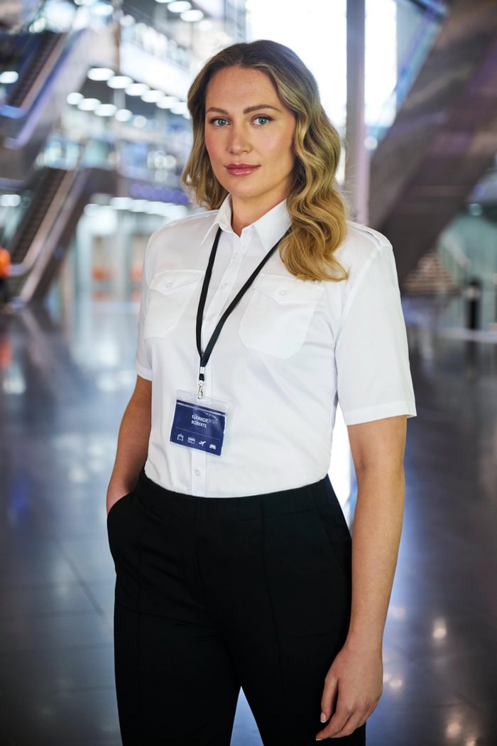 Naisten Non-Iron pilottipaita 100 % Premium puuvillaa