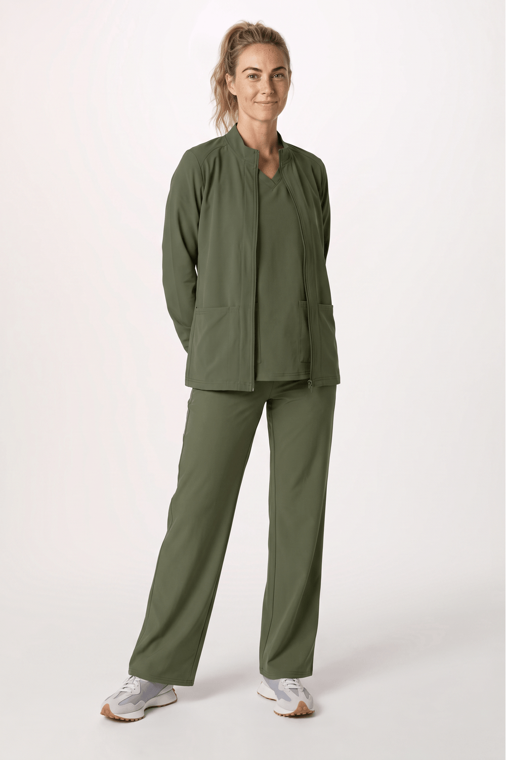 Med Couture -naisten vetoketjullinen lämmittelytakki (3 taskua) - Image 8