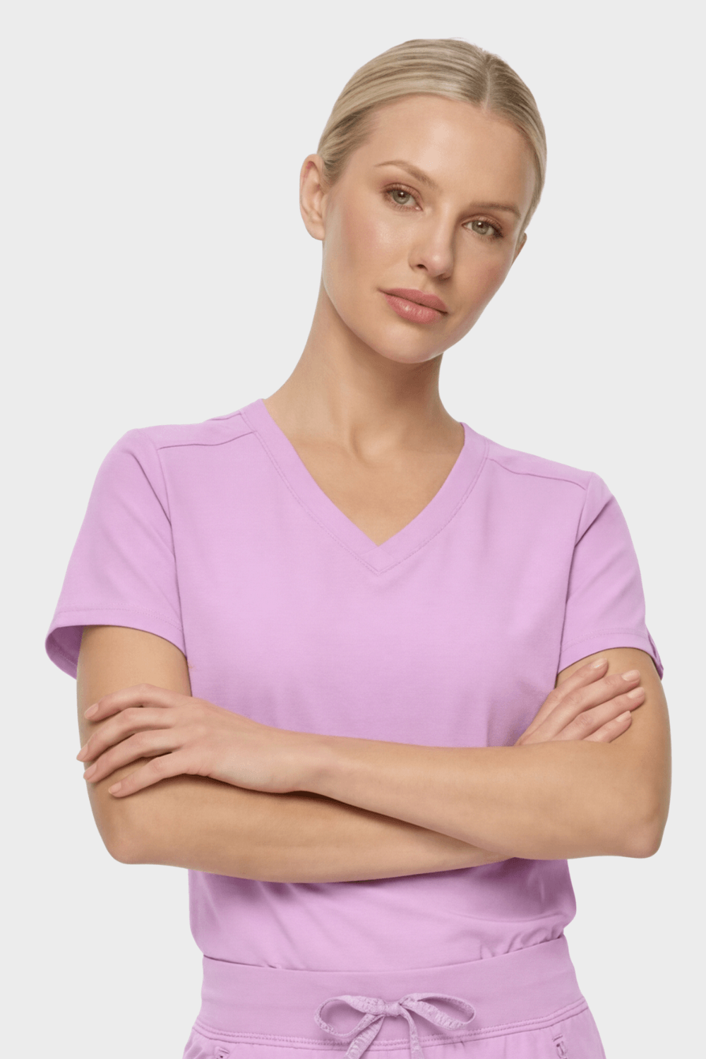 MedCouture Trīs kabatas V veida kakla tunika - Image 11