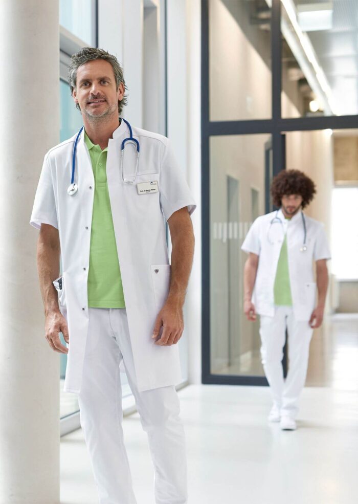 BP® Unisex balta medicīnas tunika