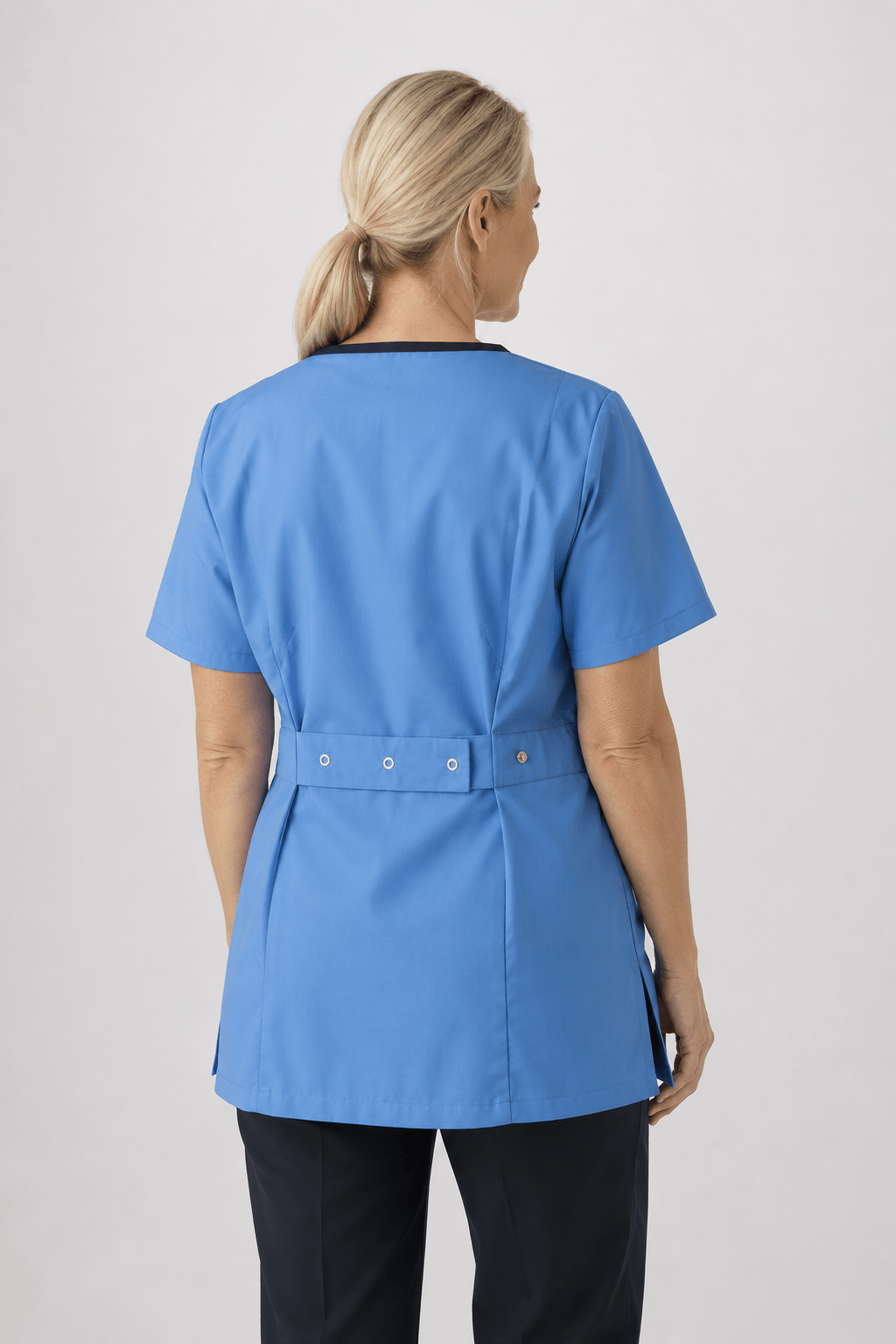 Ladies Pull On Tunic with Coloured Trim - Image 3