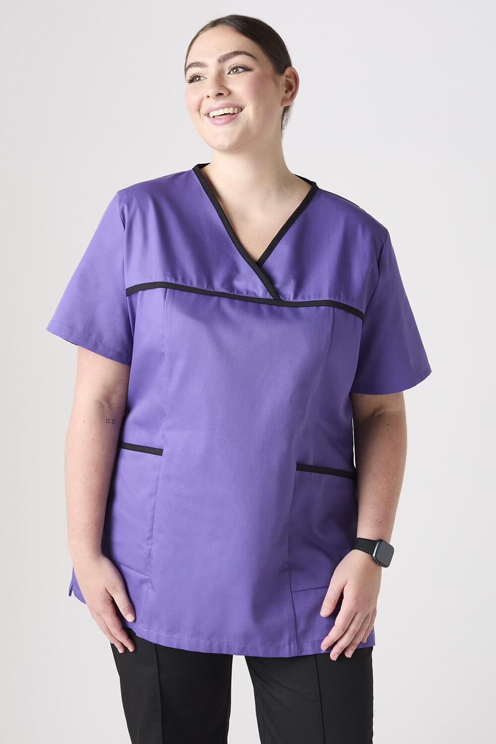 Ladies Pull On Tunic with Coloured Trim - Image 6