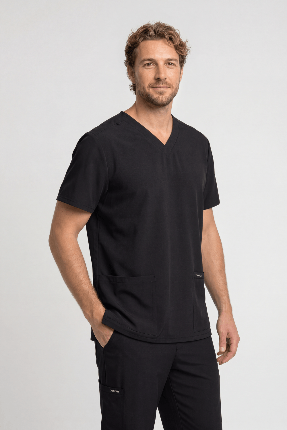 Unisex Cherokee Ultra Scrub Top for Medical Professionals. - Image 3