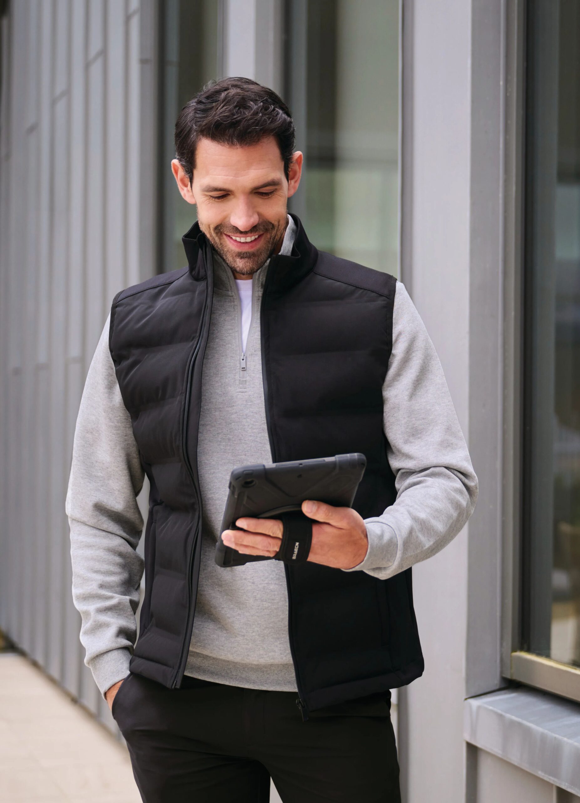 Men's sweatshirt with half zip - Image 3