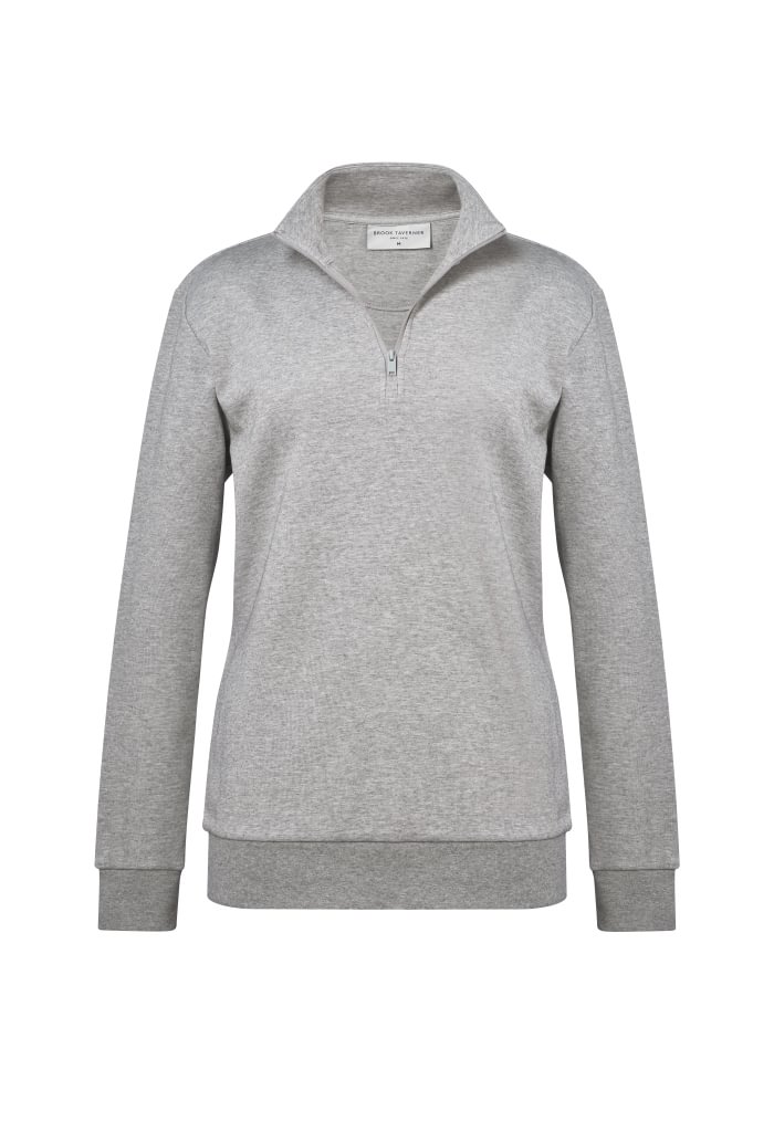 Women's sweatshirt with half zip - Image 2