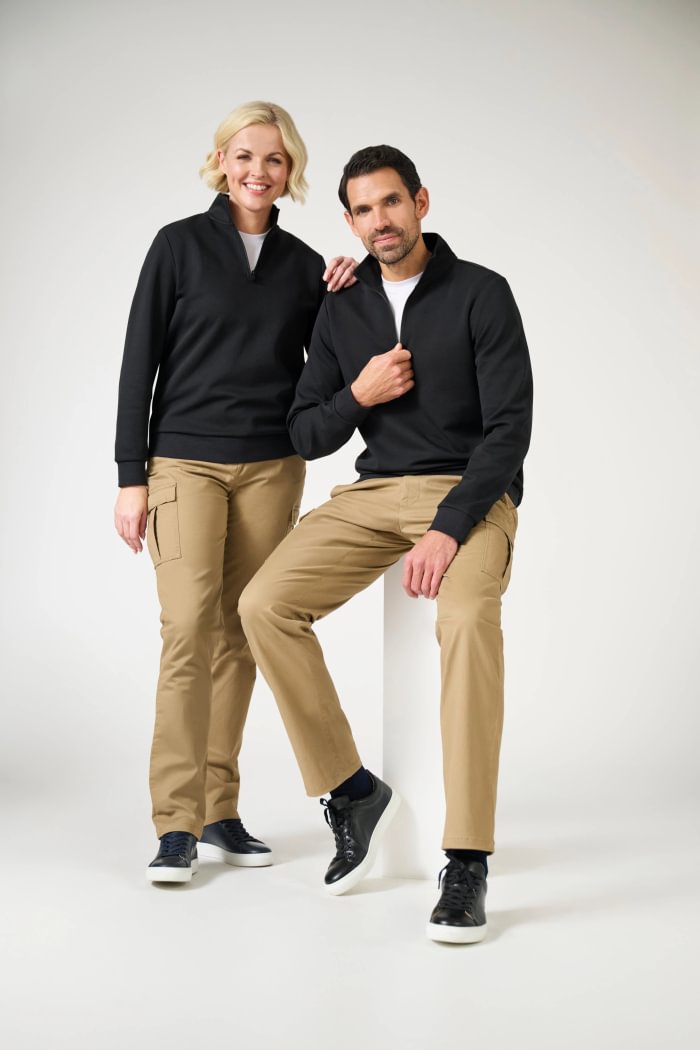 Women's sweatshirt with half zip - Image 9
